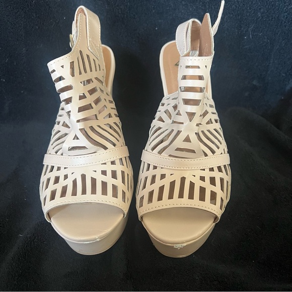 Tan Wedges. Worn once! - Picture 2 of 4